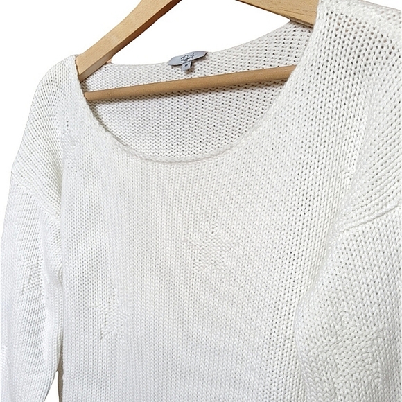 Rails Kalani Star Knit Sweater White Size XS - Picture 4 of 13